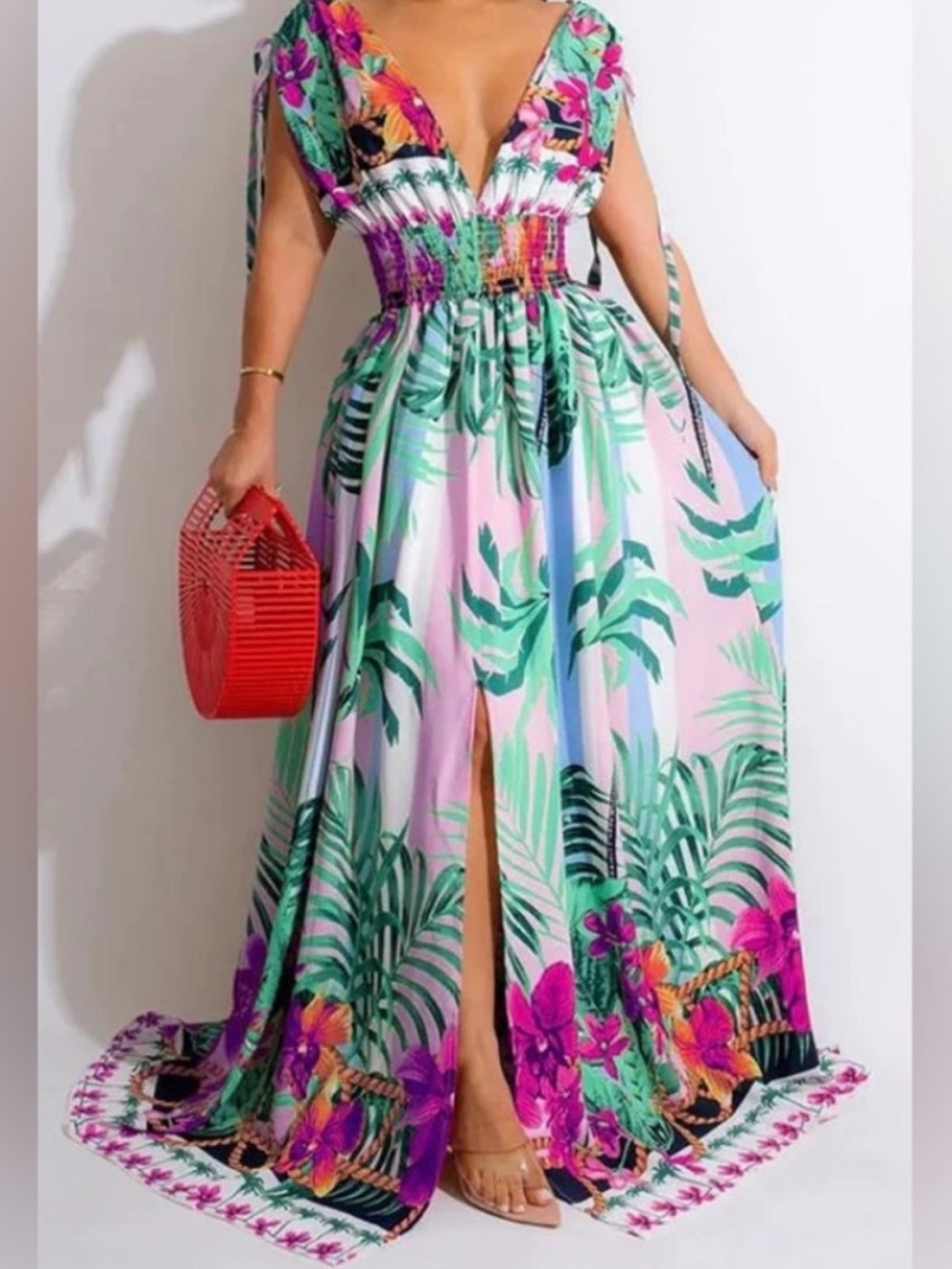 Long Summer Flowery Dress